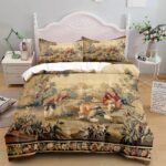Housse-de-couette-200×200-motifs-egyptiens-dores-et-cartouches-hieroglyphiques-picture-5