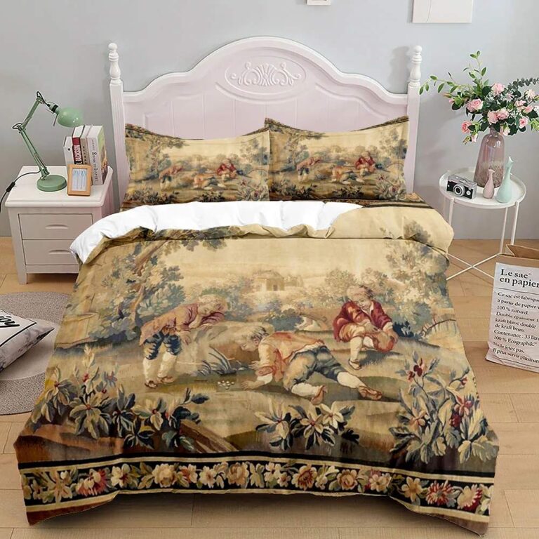 Housse-de-couette-200×200-motifs-egyptiens-dores-et-cartouches-hieroglyphiques-picture-5