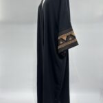 Kaftan-marocain-en-polyester-fluide-avec-manches-kimono-brodees-et-col-en-V-picture-11