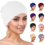 Turban-ajuste-en-tissu-uni-pour-cheveux-avec-effet-volumineux-plusieurs-coloris-picture-1