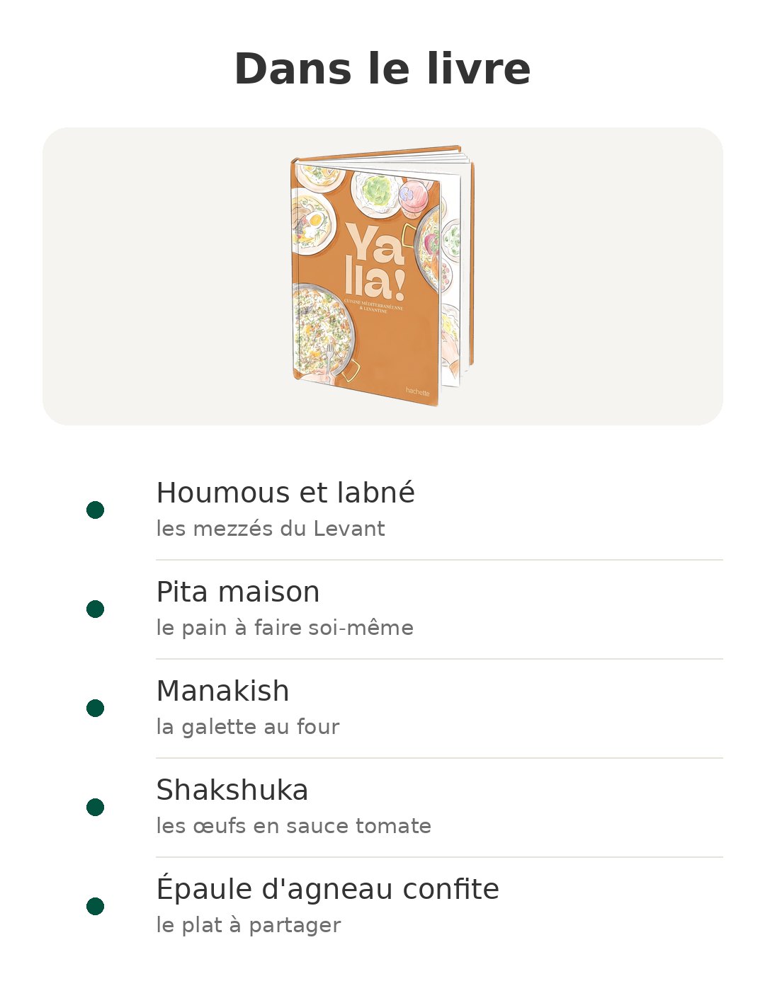 Contenu de la boîte : Yalla !