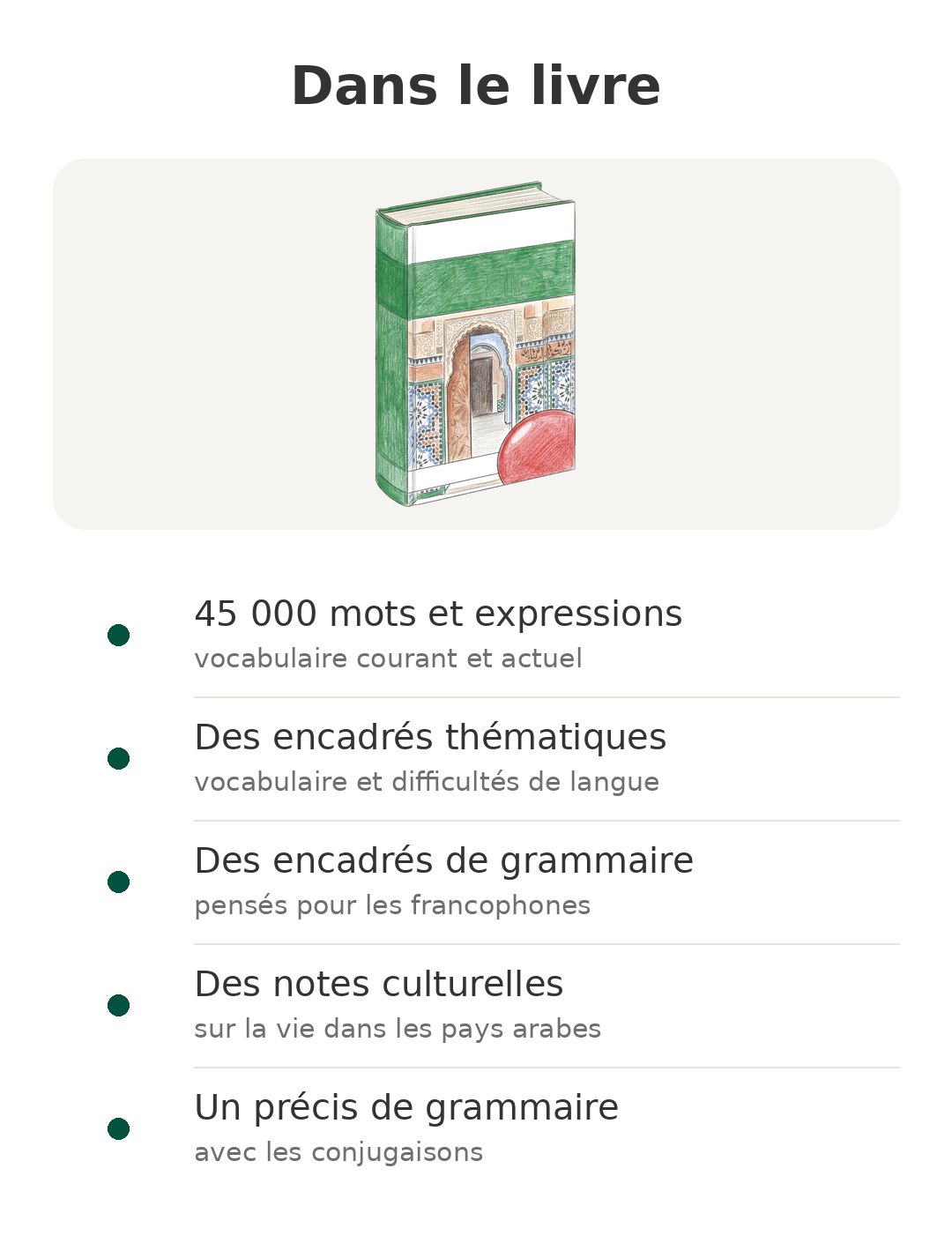 Contenu de la boîte : Larousse poche Arabe