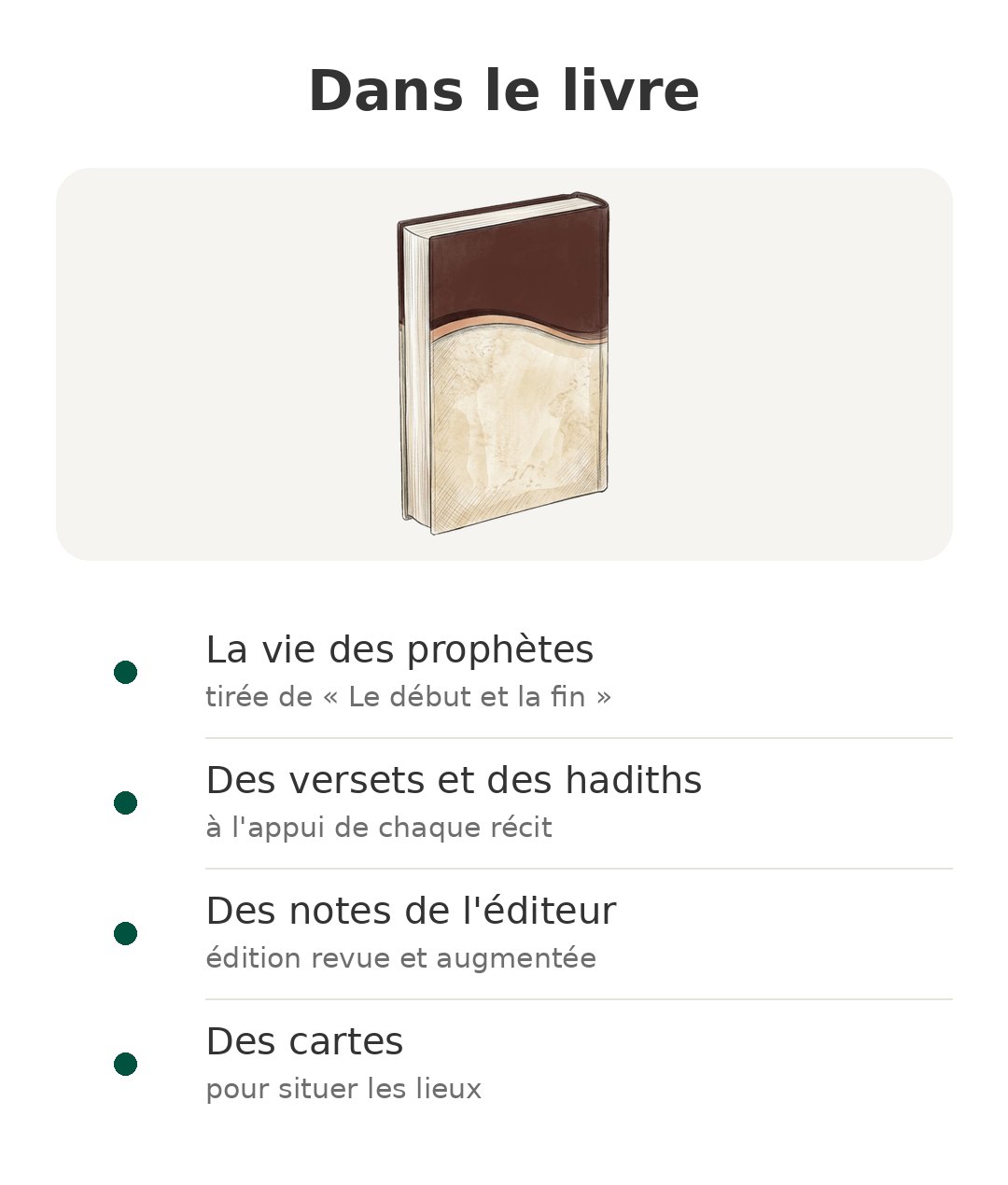 Contenu de la boîte : Histoire des prophètes