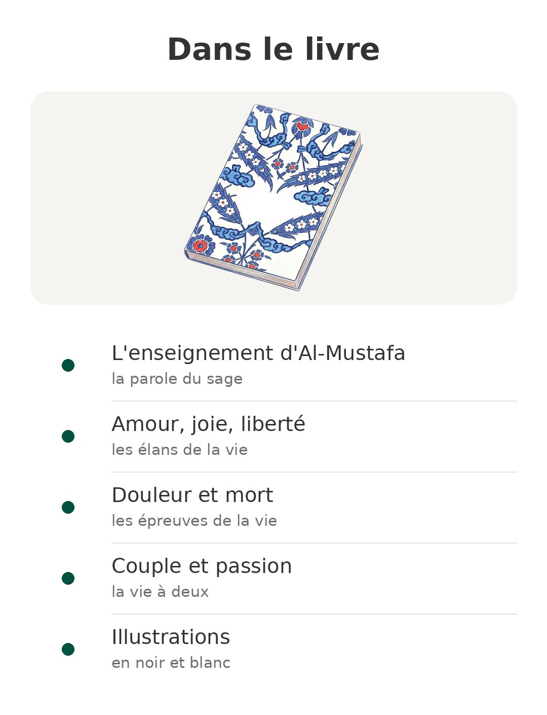 Contenu de la boîte : Le Prophète