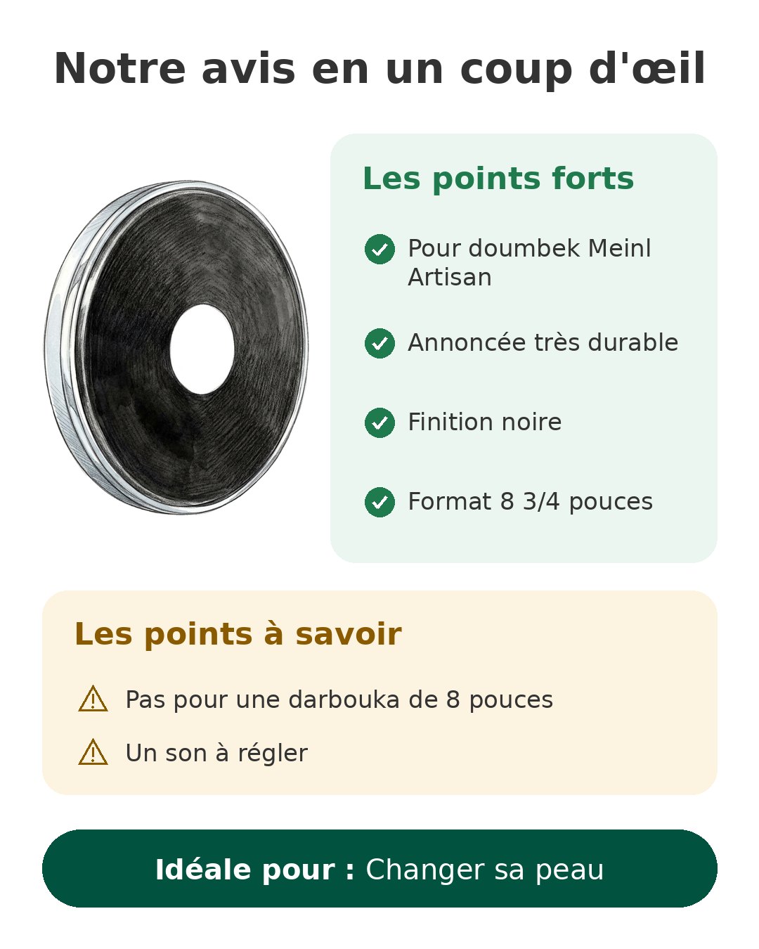Notre avis en un coup d'œil sur Peau Meinl HEAD-137