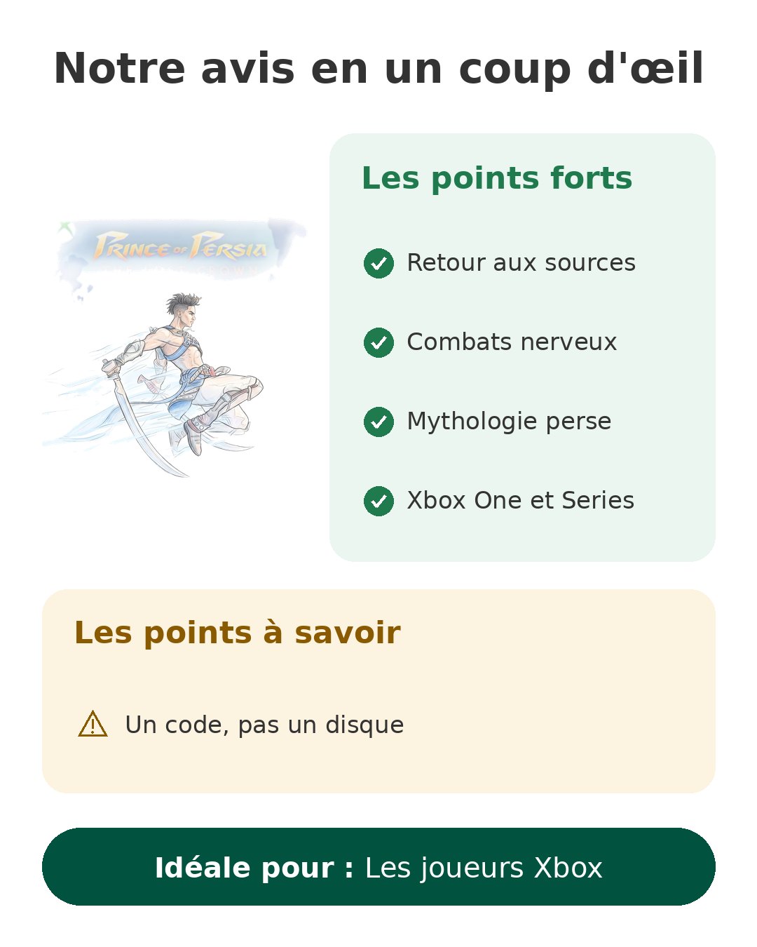 Notre avis en un coup d'œil sur The Lost Crown