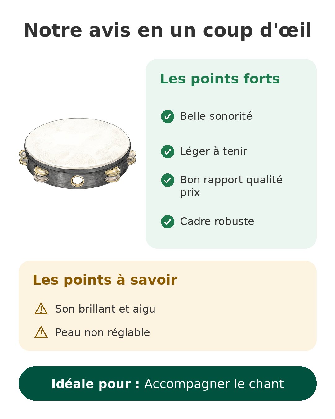 Notre avis en un coup d'œil sur Tambourin Remo