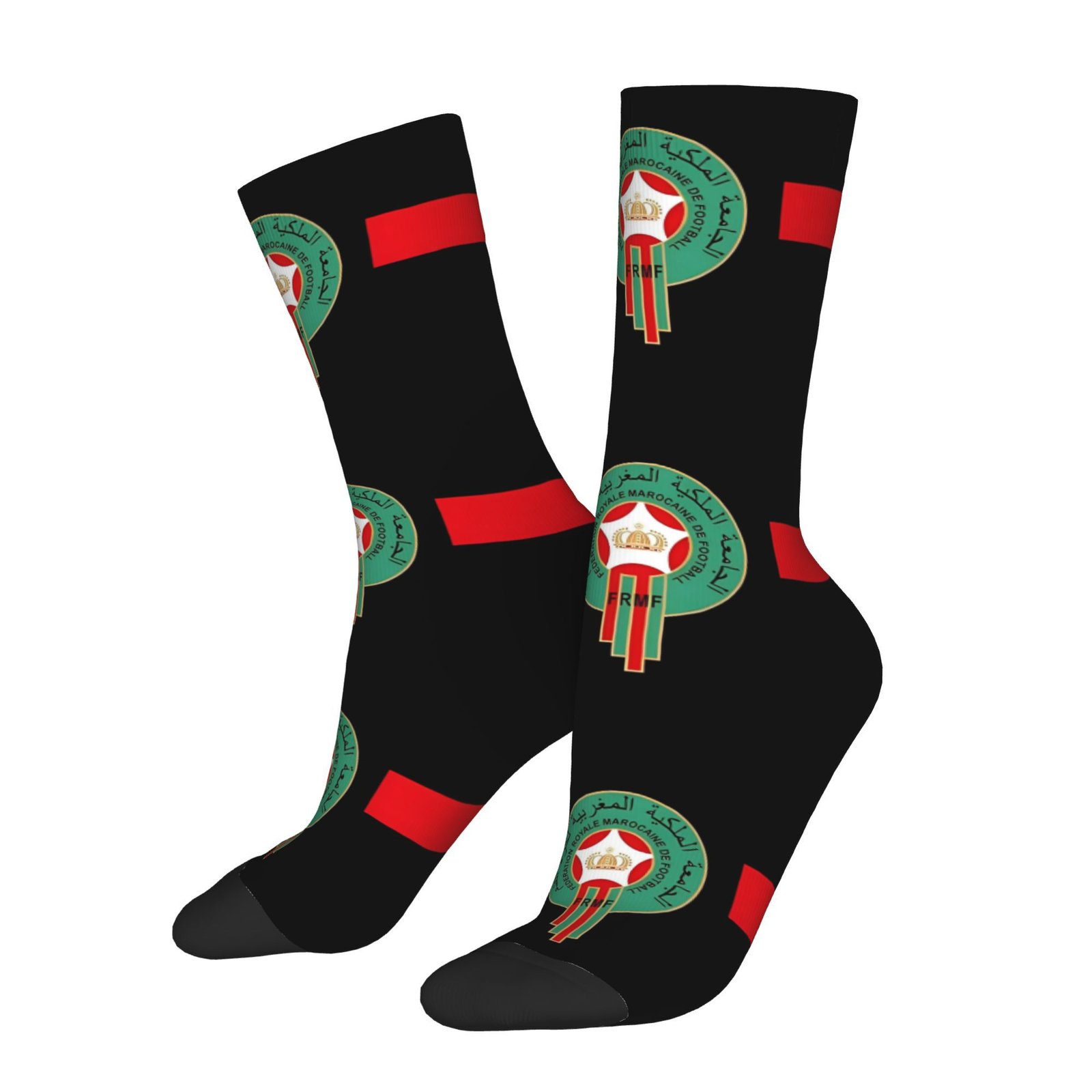 Chaussettes-noires-a-ecusson-marocain-picture-1