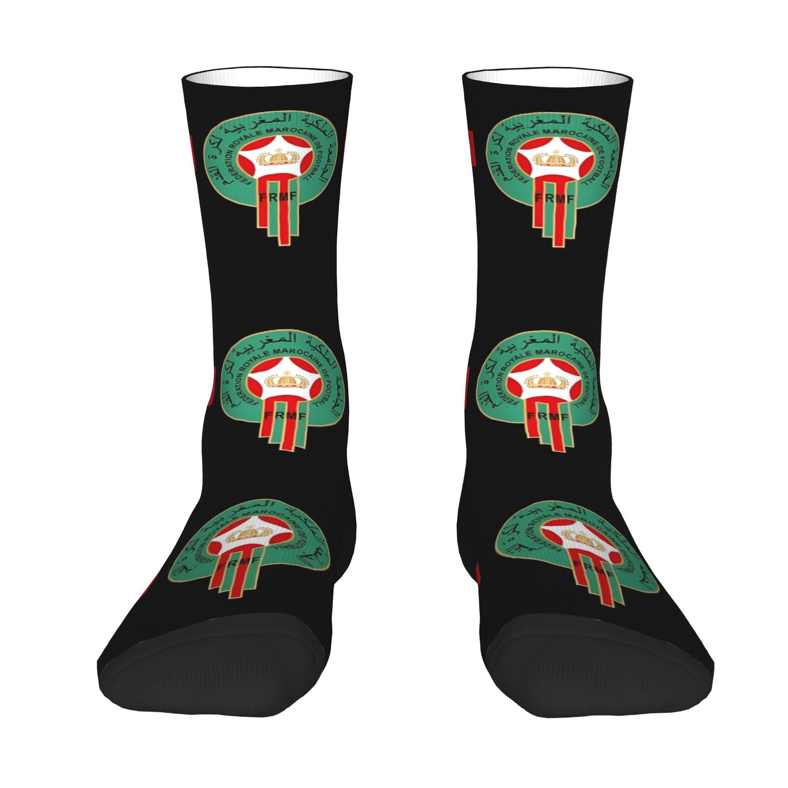 Chaussettes-noires-a-ecusson-marocain-picture-2