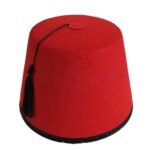 Chechia-rouge-fez-marocain-en-feutre-picture-3