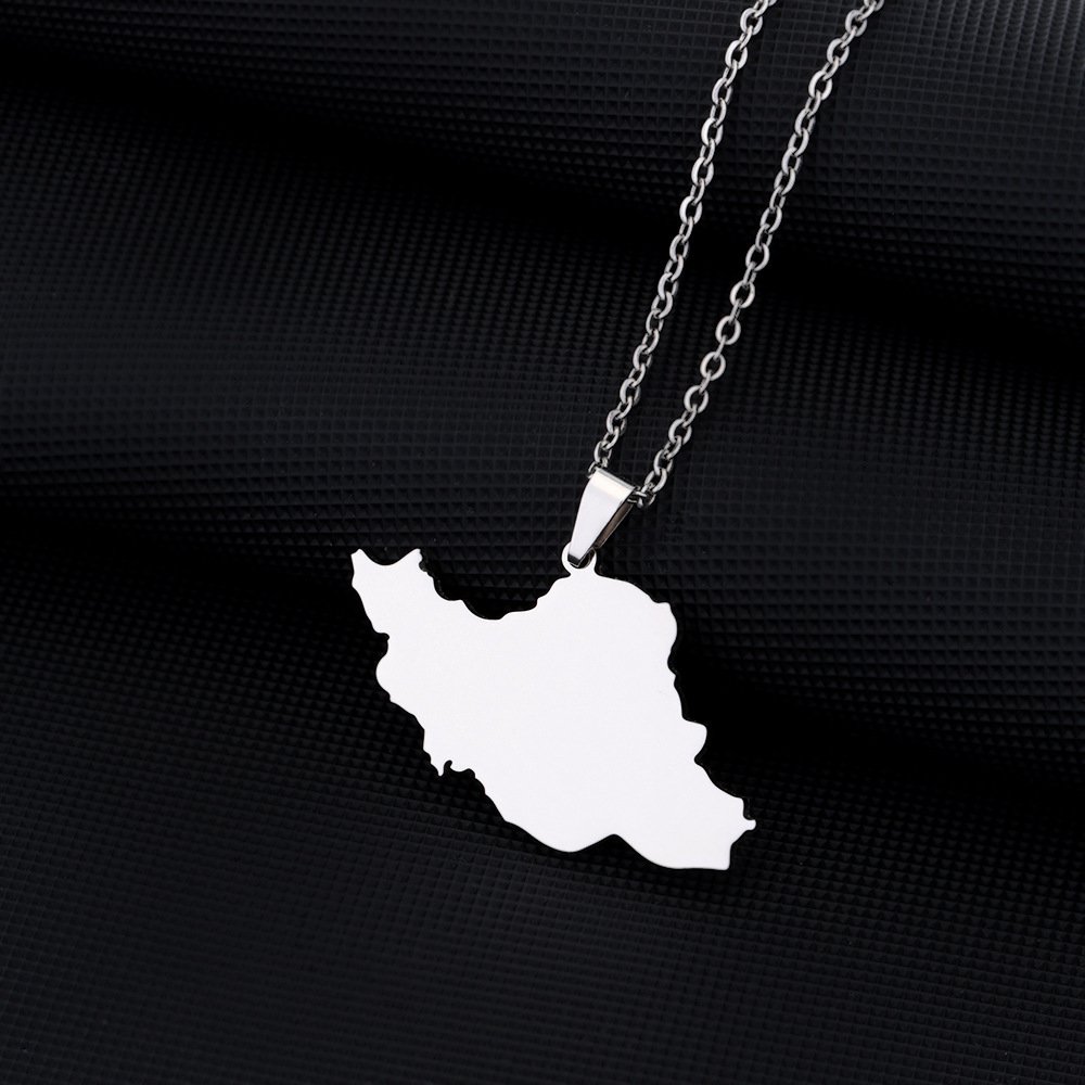 Collier-carte-de-lIran-en-inox-2-modeles-picture-4