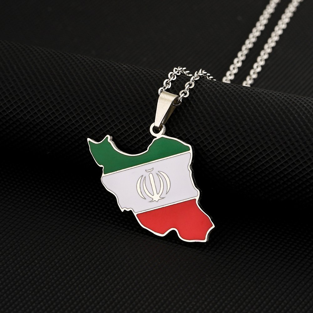 Collier-carte-de-lIran-en-inox-2-modeles-picture-5