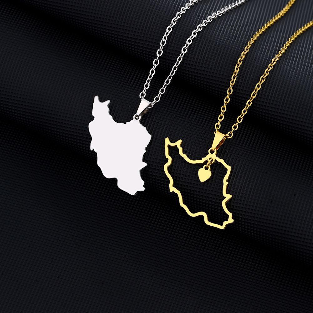 Collier-carte-de-lIran-pleine-ou-ajouree-picture-2