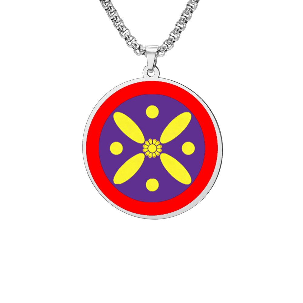 Collier-medaillon-perse-emaille-picture-6