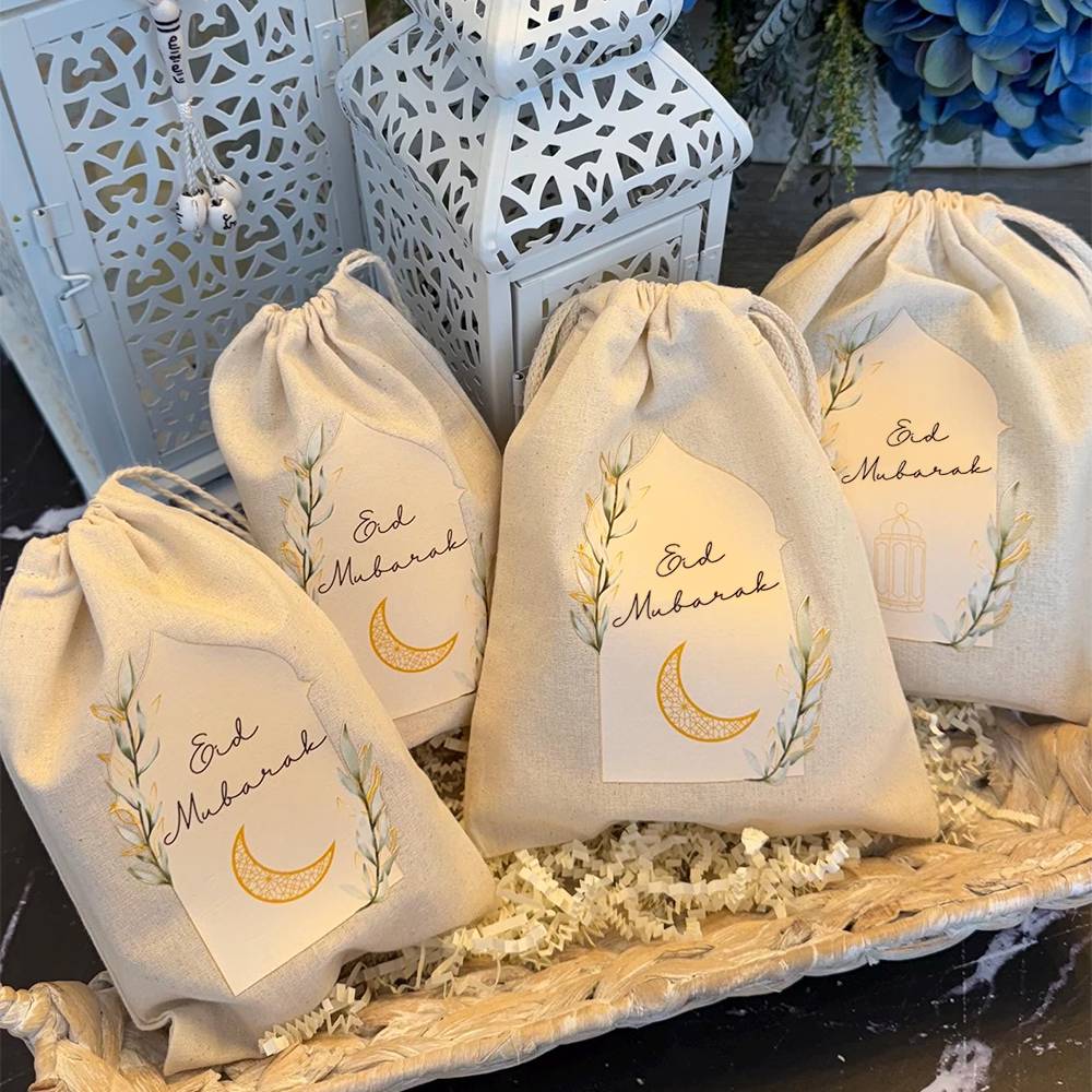 Lot-de-5-sacs-cadeau-Eid-Mubarak-en-coton-picture-1