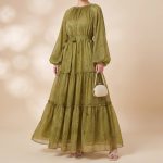 Robe-arabe-en-mousseline-a-volants-miniature