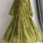 Robe-arabe-en-mousseline-a-volants-picture-4