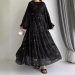 Robe-arabe-en-mousseline-a-volants-picture-6