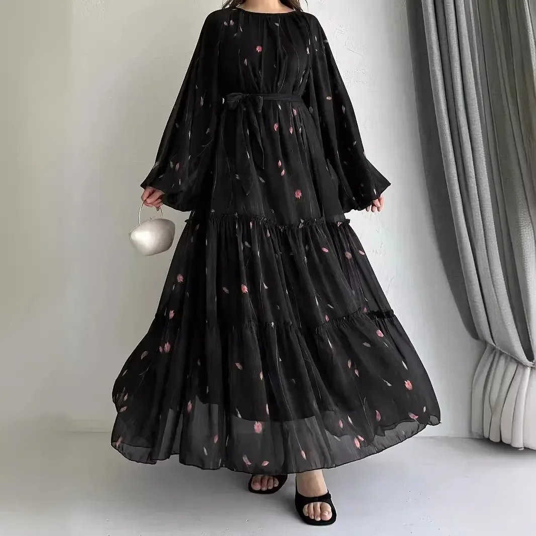 Robe-arabe-en-mousseline-a-volants-picture-6