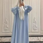 Robe-de-priere-avec-voile-manches-bouffantes-picture-5