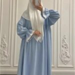 Robe-de-priere-avec-voile-manches-bouffantes-picture-6