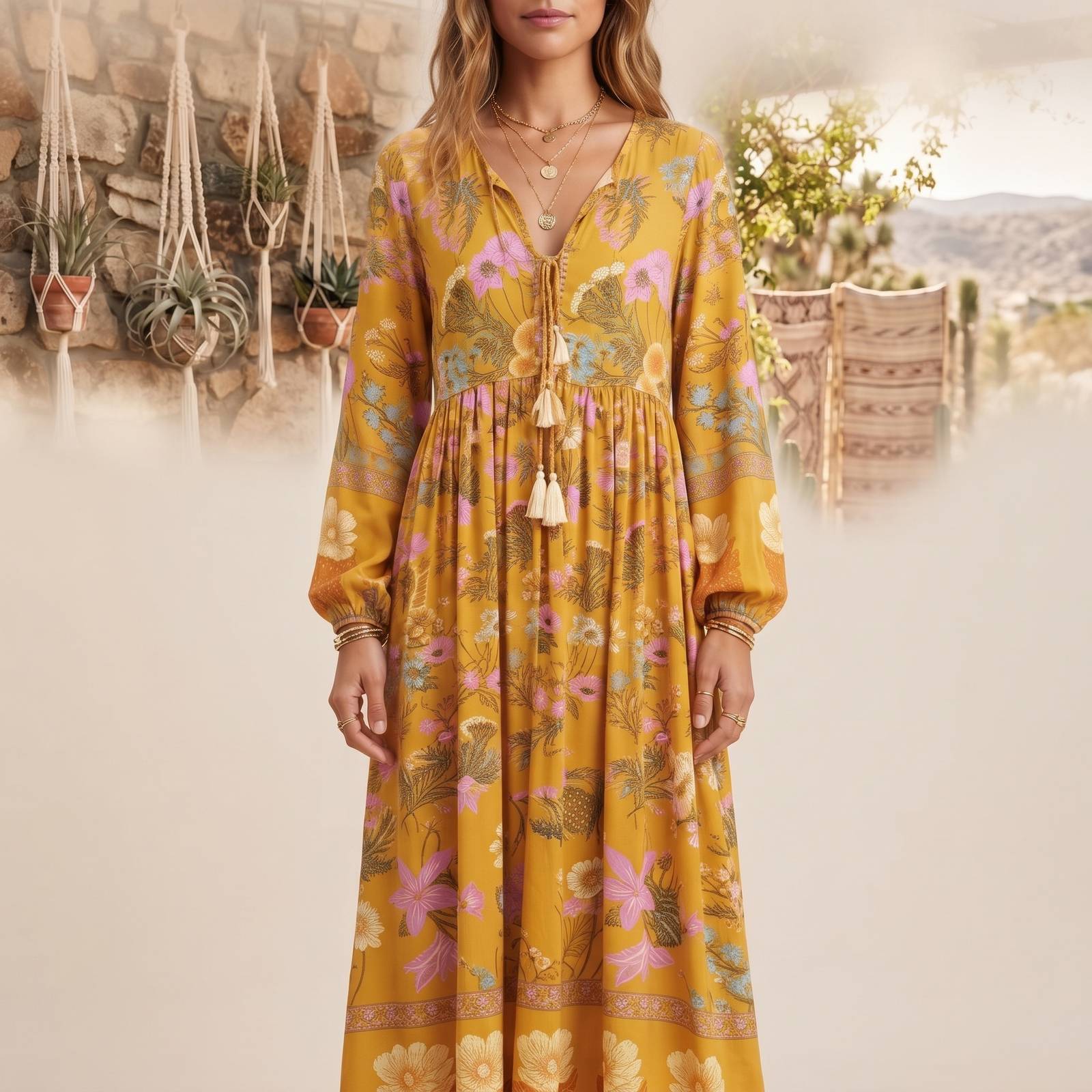 Robe-longue-boheme-champetre-miniature