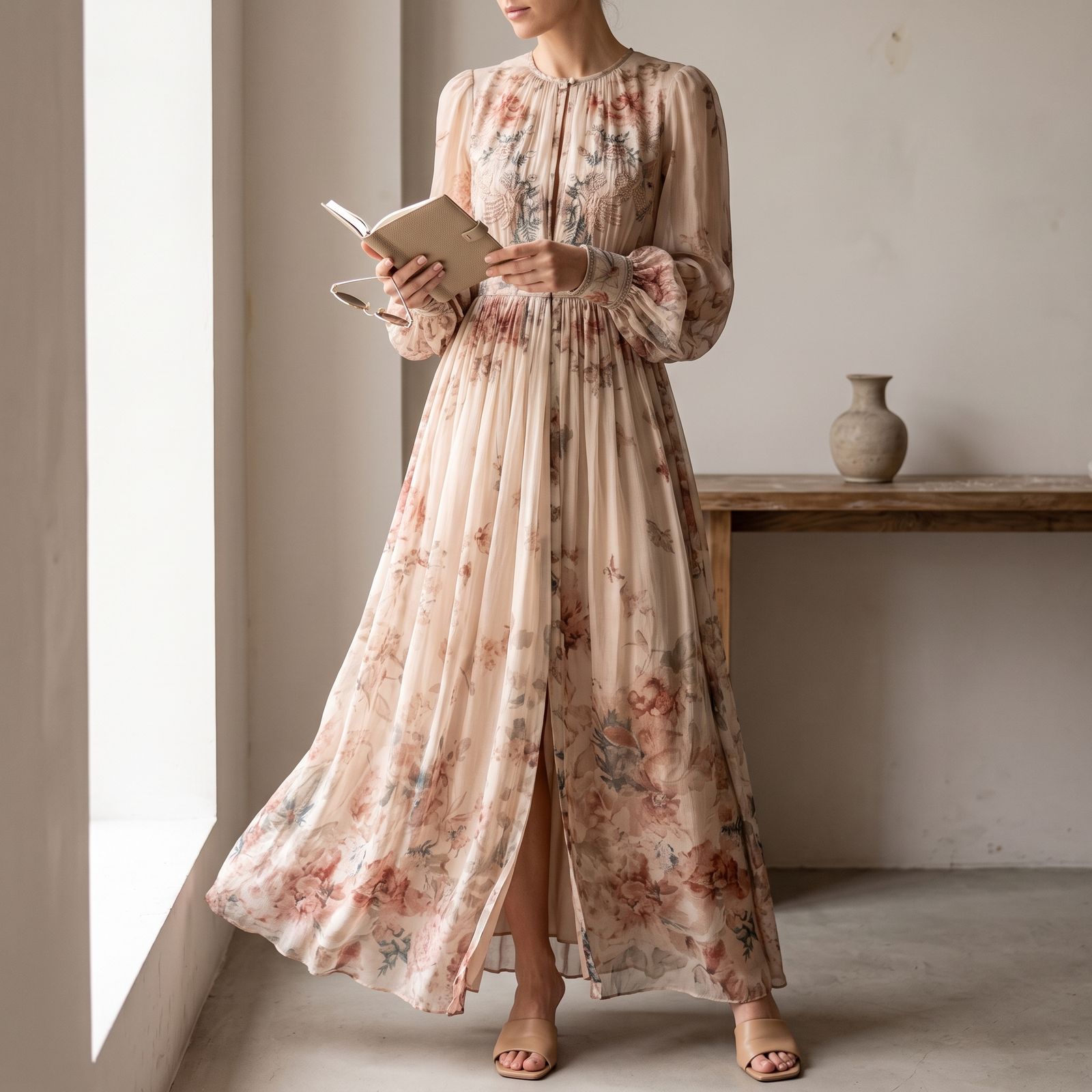 Robe-longue-femme-a-manches-bouffantes-ambiance-1780