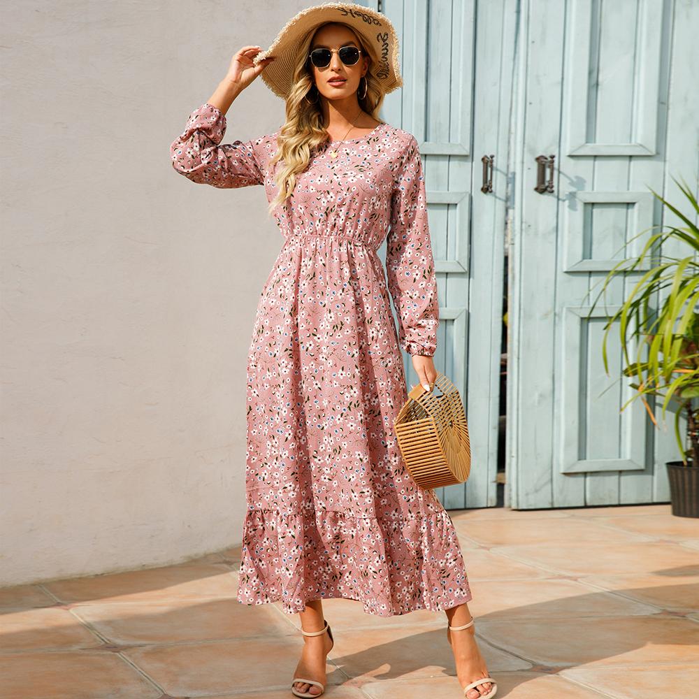 Robe-longue-fleurie-en-mousseline-picture-4