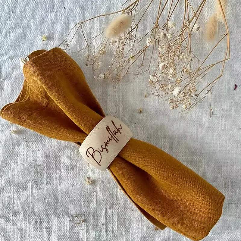 Rond-de-serviette-en-bois-calligraphie-arabe-picture-3