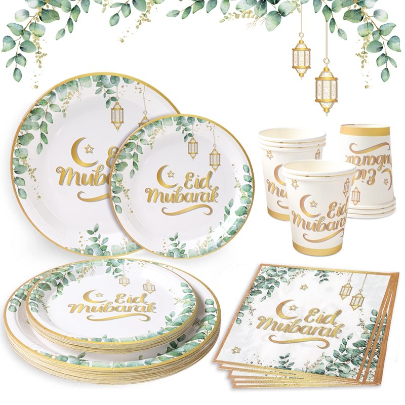 Vaisselle-jetable-Eid-Mubarak-eucalyptus-picture-2