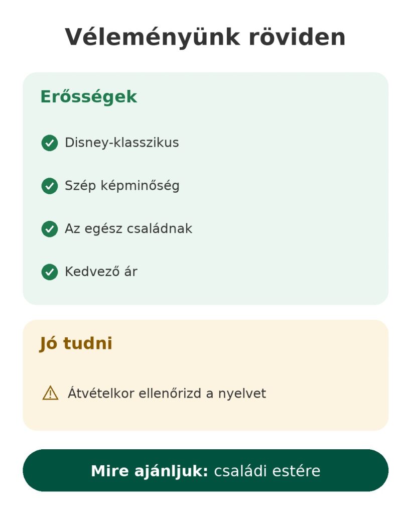 Véleményünk röviden: Aladdin Disney-film – erősségek, tudnivalók és ideális vásárlók