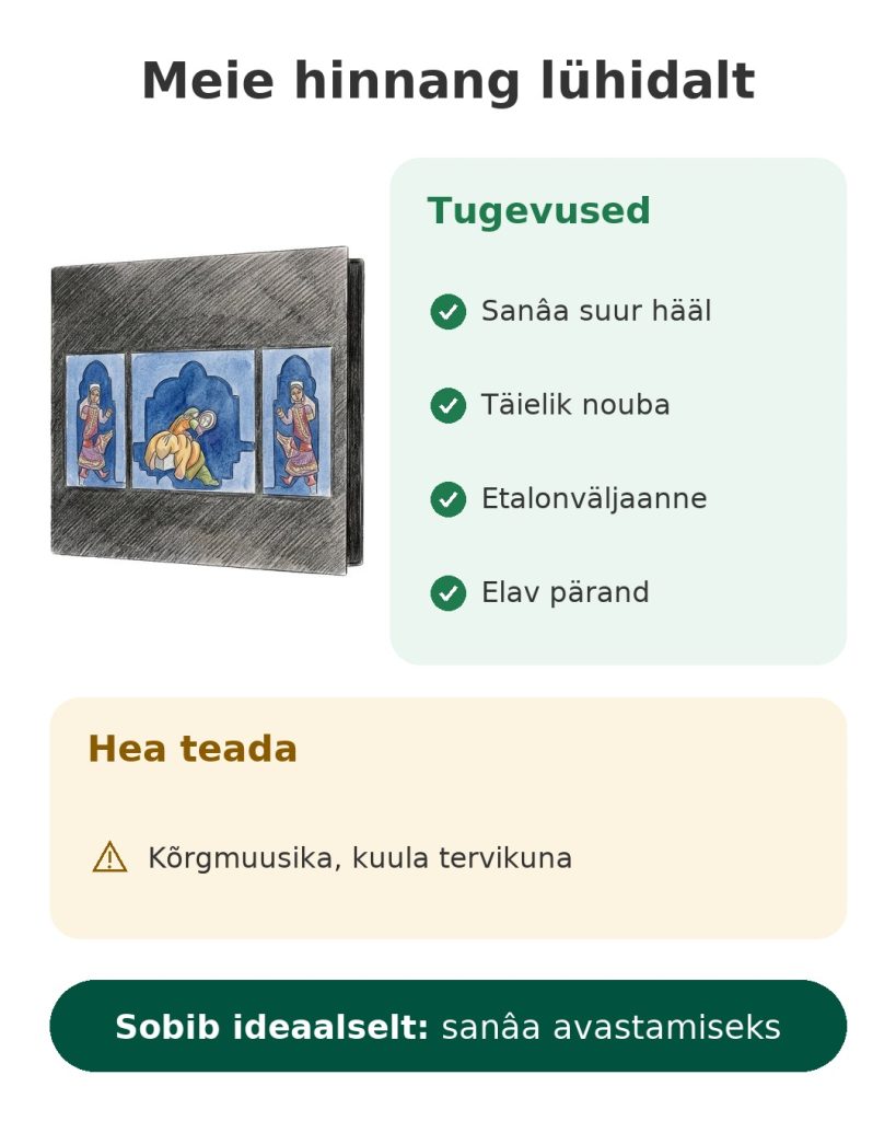 Meie hinnang lühidalt: araabia-andaluusia muusika sanâa nouba – tugevused, teada-tähtis ja kellele sobib