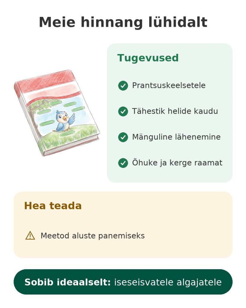 Meie hinnang lühidalt: araabia tähestiku õppimise meetod prantsuskeelsetele