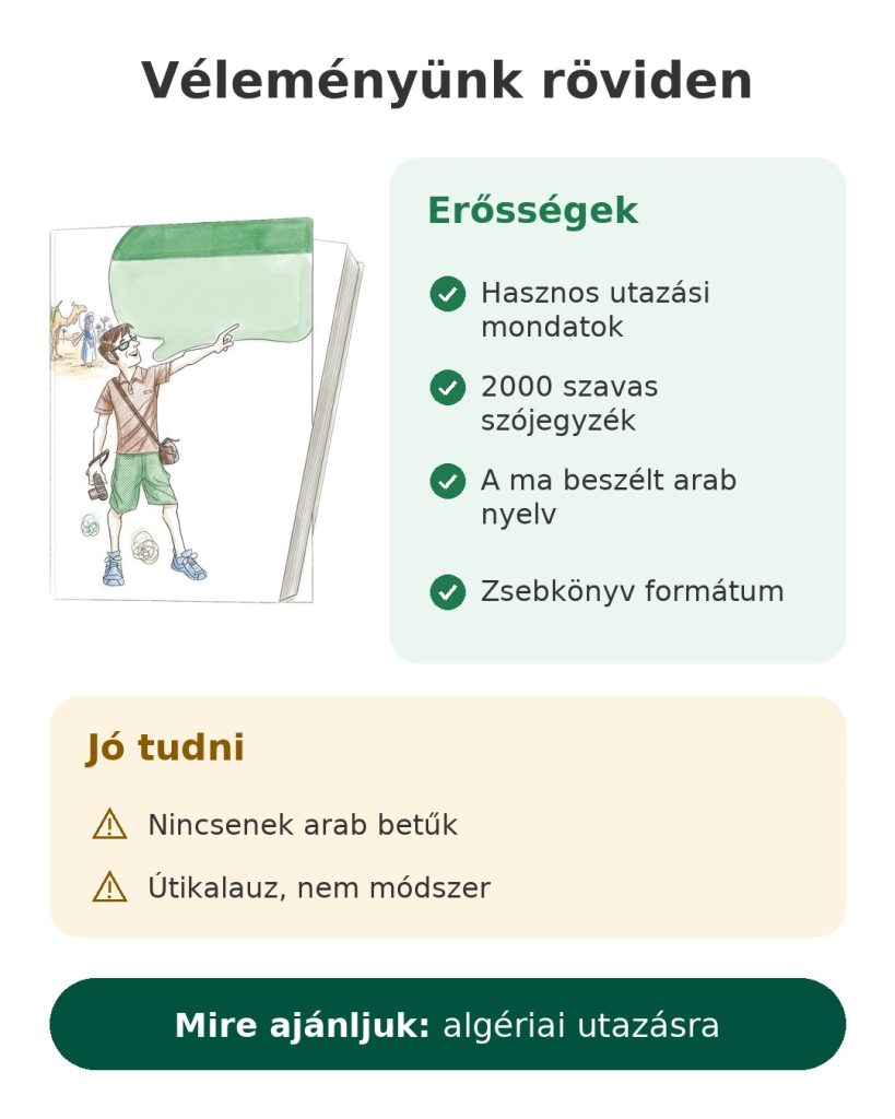 Véleményünk röviden: az Assimil arab zsebkalauz utazóknak