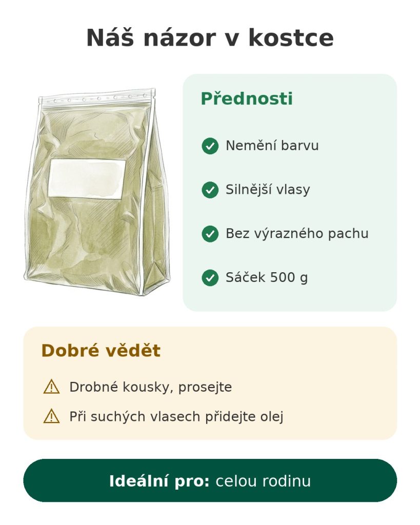 Náš názor v kostce na bezbarvou hennu 500 g – přednosti, na co si dát pozor a komu se hodí