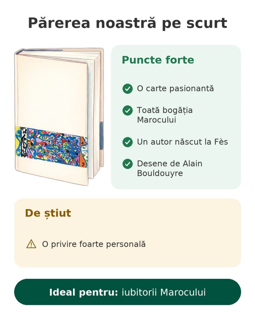 Părerea noastră pe scurt despre cartea despre Maroc cu desene de Alain Bouldouyre