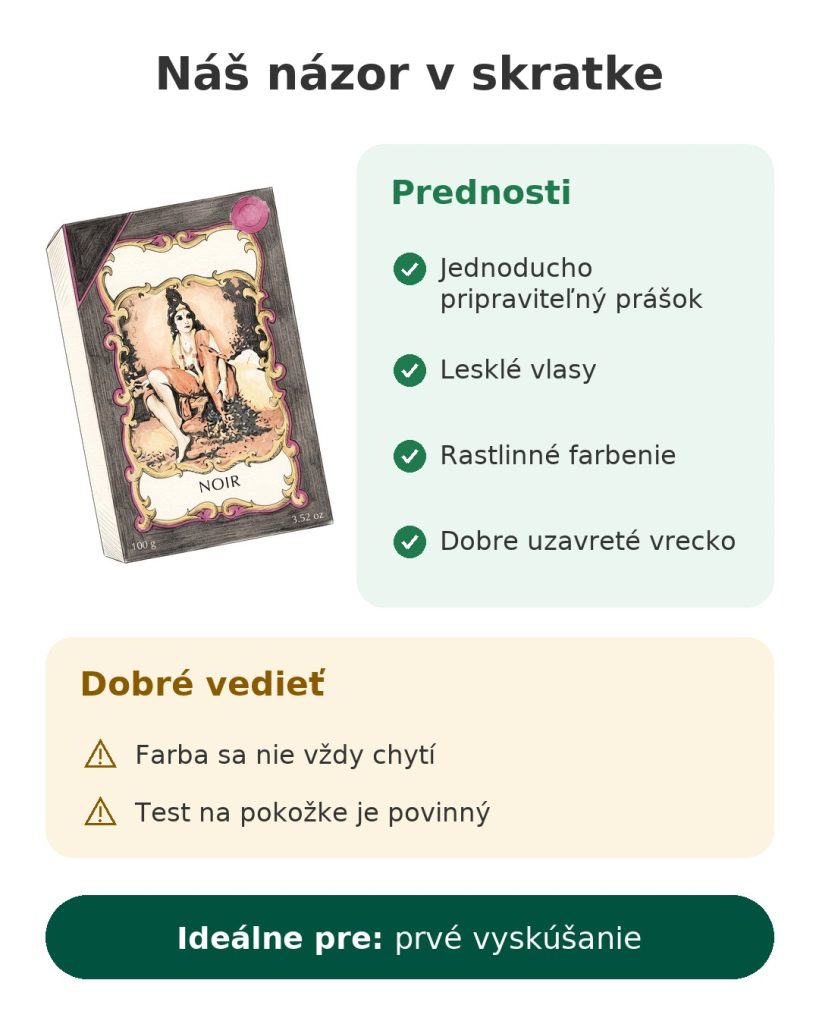 Náš názor v skratke na čiernu práškovú hennu 100 g, jednoducho pripraviteľnú pre lesklé vlasy