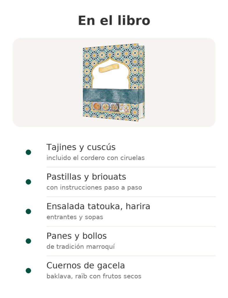 En el libro: Tajines y cuscús, Pastillas y briouats, Ensalada tatouka, harira
