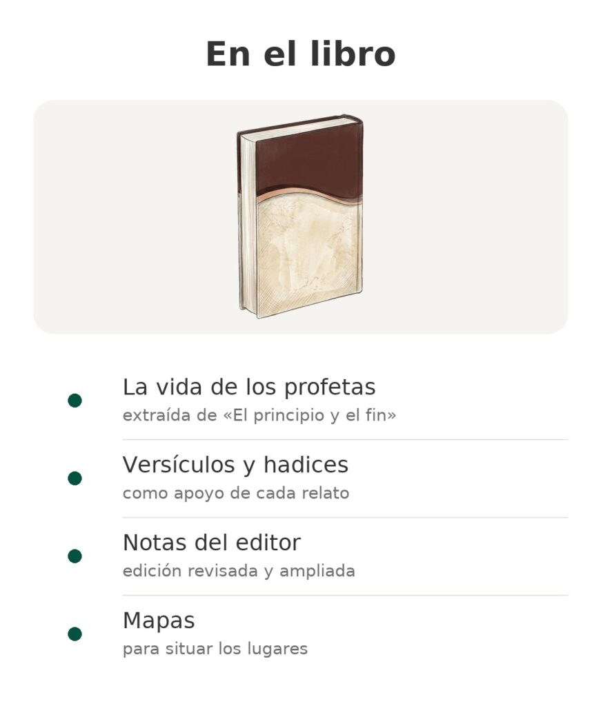 En el libro: La vida de los profetas, Versículos y hadices, Notas del editor