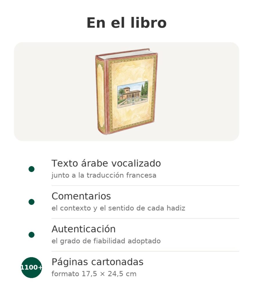 En el libro: Texto árabe vocalizado, Comentarios, Autenticación