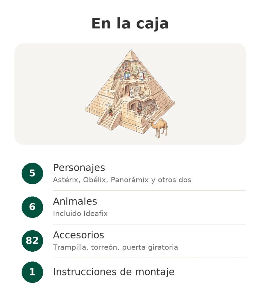 En la caja: Personajes, Animales, Accesorios