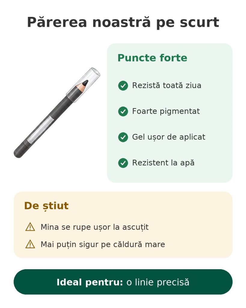 Părerea noastră pe scurt despre creionul gel Tattoo Liner Maybelline, rezistent la apă