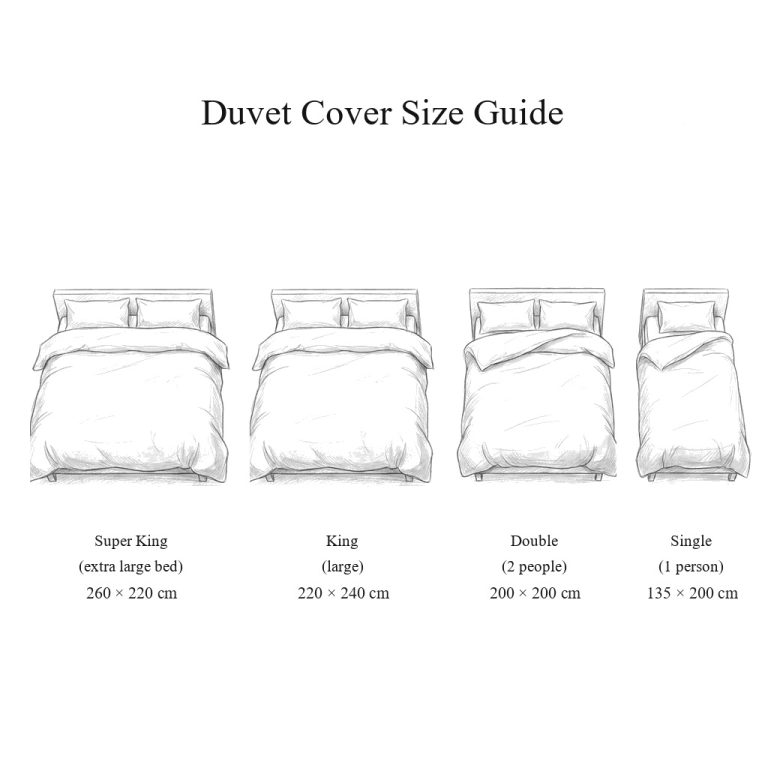 Duvet cover size guide