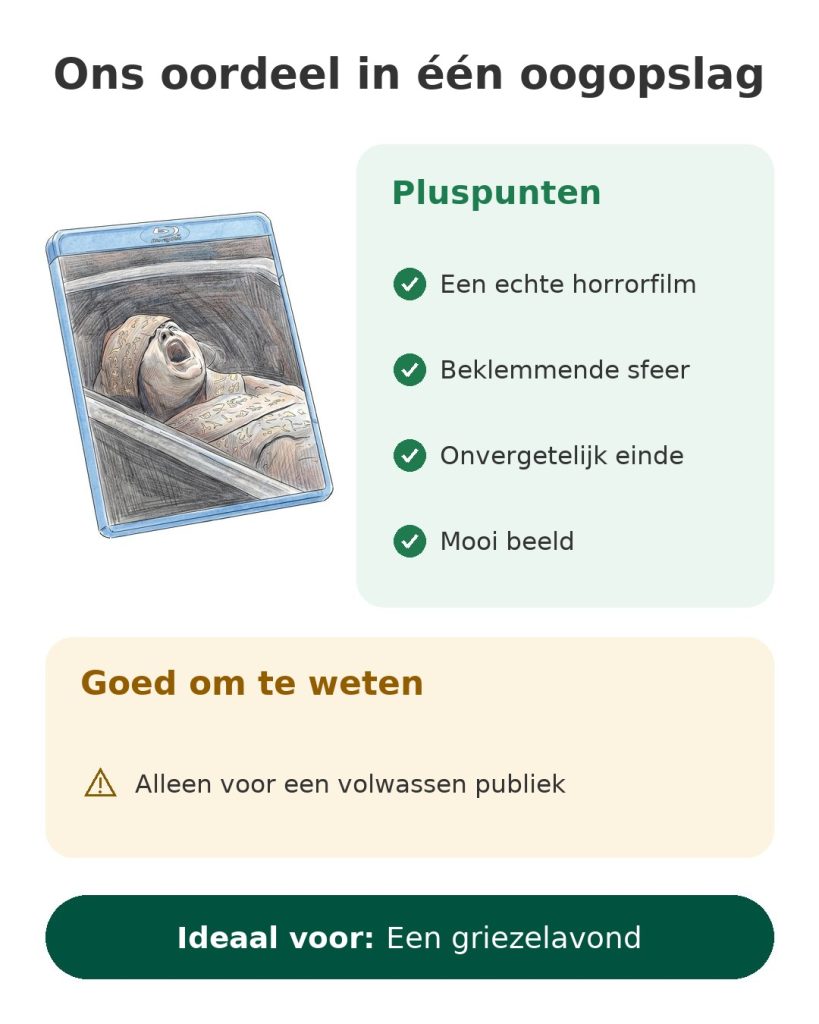 De Mummie van Lee Cronin op Blu-ray Kaart Ons oordeel in één oogopslag over de Blu-ray van een horrorfilm met een mummie: pluspunten en volwassen publiek