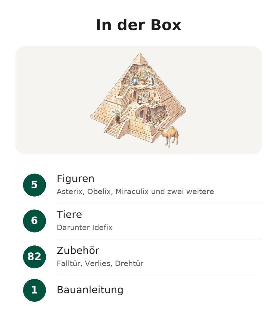 In der Box: Figuren, Tiere, Zubehör und Bauanleitung des Playmobil-Asterix-Sets