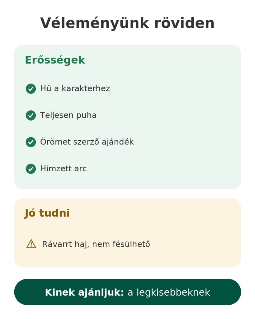 Véleményünk röviden: Jasmine hercegnő puha baba – erősségek, tudnivalók és ideális vásárlók
