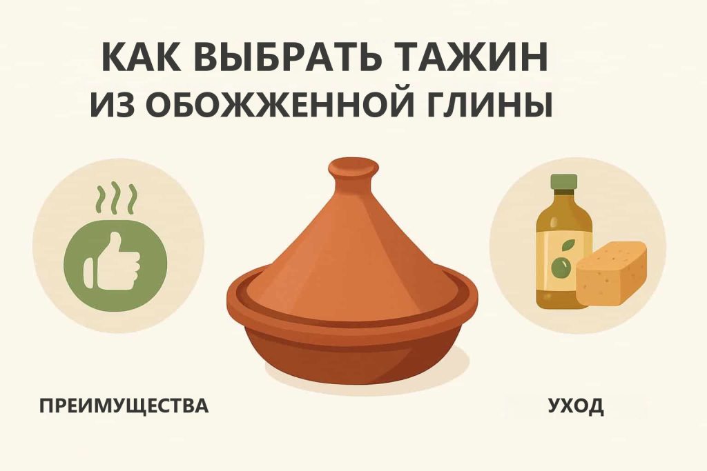 Как выбрать тажин из обожженной глины: иллюстрация с глиняным тажином, преимуществами и уходом