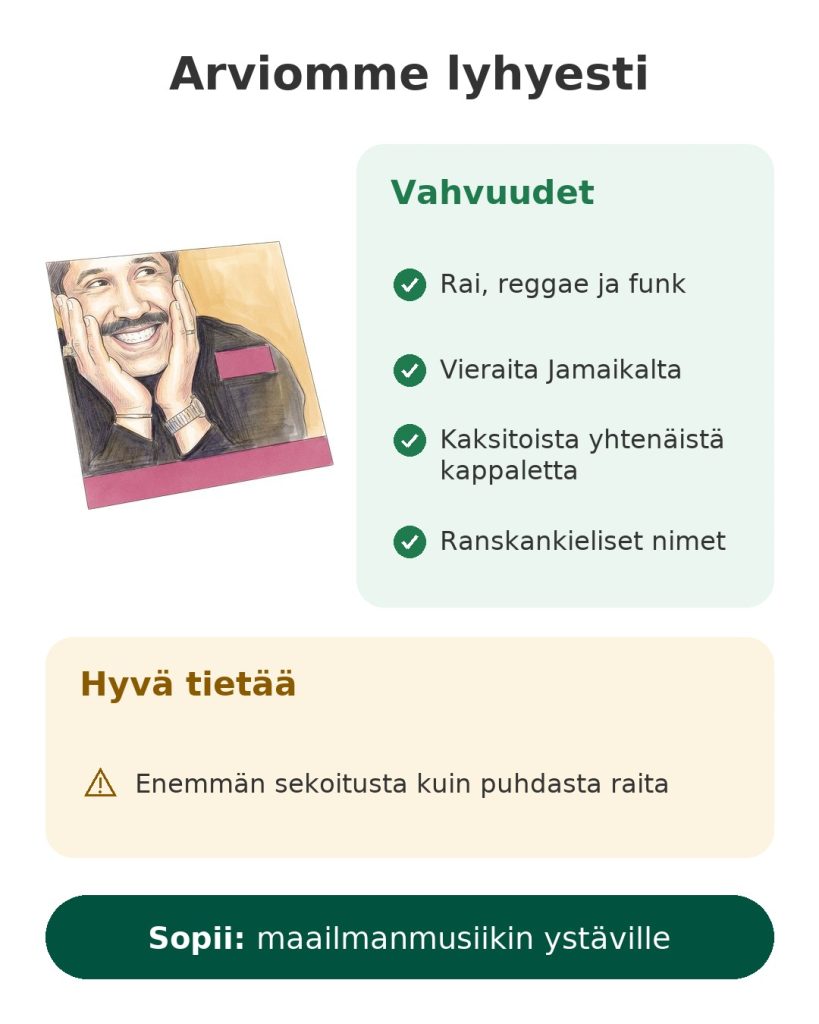 Arviomme lyhyesti: Khaled Sahra -rai-albumi – vahvuudet, tiedettävää ja kohderyhmä