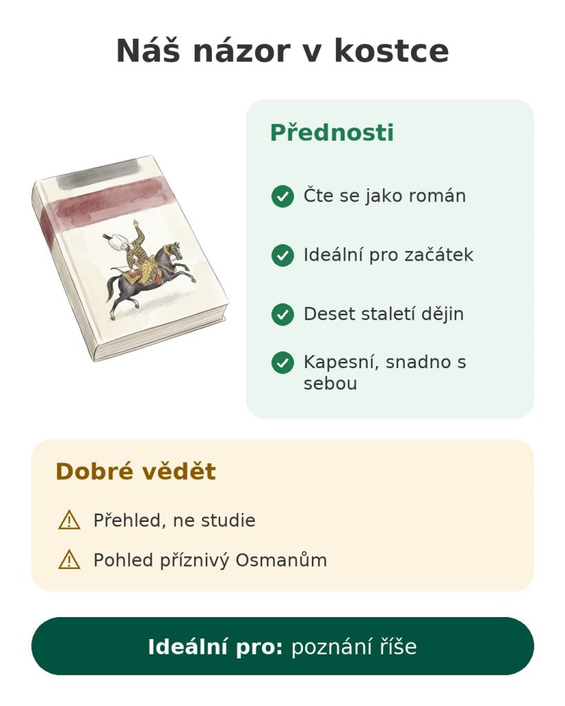 Náš názor v kostce na knihu o dějinách Osmanské říše v kapesním vydání