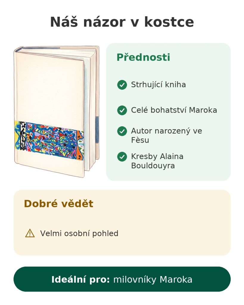 Náš názor v kostce na knihu o Maroku s kresbami Alaina Bouldouyra